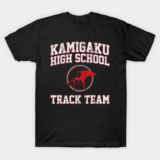 Kamigaku High School Track Team T-Shirt by huckblade